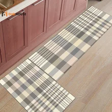 Ourhouse бежевые клетчатые коврики для входных дорожек ботинок механический скребок моющийся аксессуар наборы напольных ковров площади бегунов