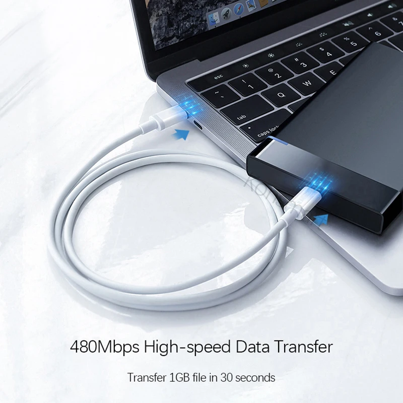 2 м USB C кабель для зарядки данных Apple iPad Macbook Pro Huawei Xiaomi Samsung мобильный телефон Type PD