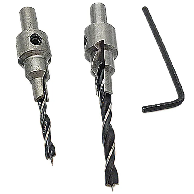 Buy 2pc Tapered Drill Countersink Bit Screw Set Wood