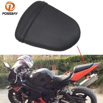 

POSSBAY Retro Black Motorcycle Rear Passenger Seat Cafe Racer Seat Covers Pillion Cushion Pad For Suzuki GSX-R1000 K5 2005 2006