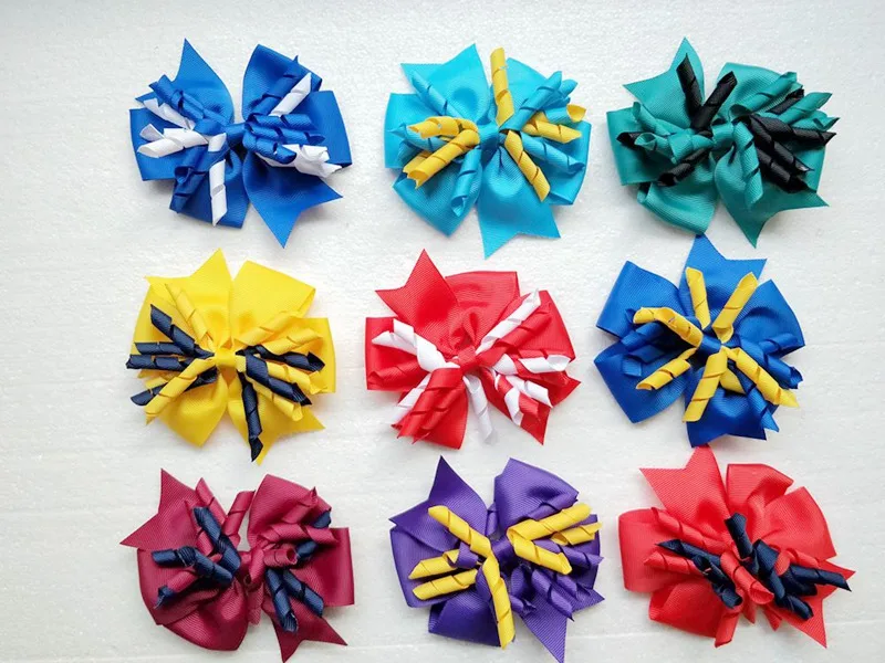 50pcs 4" korker streamer ribbon elastic bobble curly Tassel Grosgrain