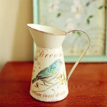 Американский кантри металлические вазы красивый цветочный инструмент необходимое моделирование цветочные вазы декоративные для дома винтажные металлические ремесла