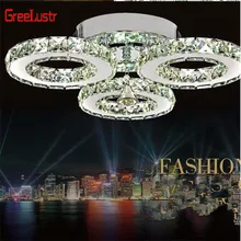Современный блеск хромированные хрустальные люстры освещение 30 Вт светодиодный подвесной потолочный светильник для кухни Plafon Lamparas De Techo светильник
