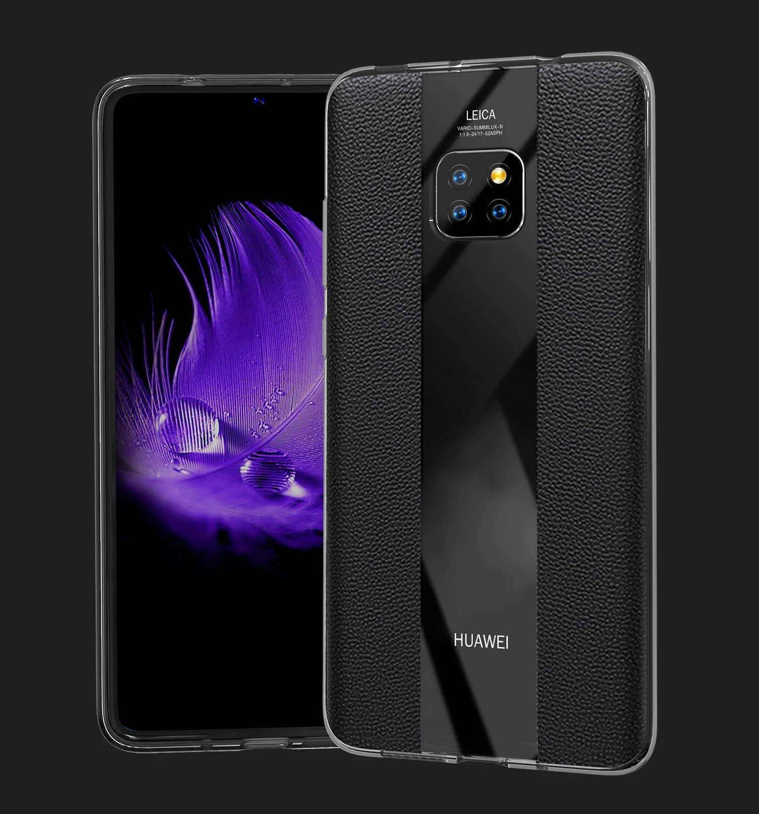 Чехол Porsche Design для телефона Huawei Mate 20 HD мягкий чехол из ТПУ и кожи прозрачный