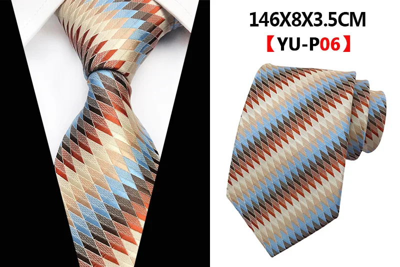 Дизайн Пейсли Плед Жаккард тканые шелковые мужские s галстуки шеи галстук 8 см Полосатый Галстуки для мужчин бизнес галстуки для свадебной вечеринки аксессуары