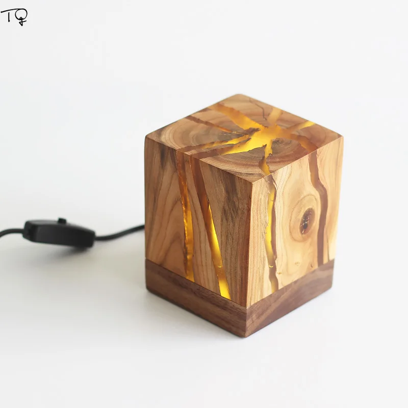 Разделение деревянный ночной Светильник с разъемом USB медсестры прикроватный