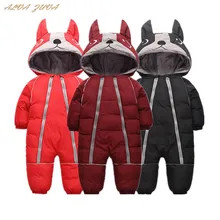 Macacão de bebê 2018 de Inverno Das Crianças Das Crianças do Algodão Macacão Macacão Bebe Roupas Das Meninas Dos Meninos Da Criança Espessamento Snowsuit Quente Cyy322