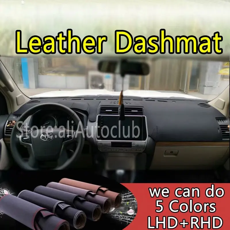 Per Toyota Landcruiser Prado 2700 4000 2010-2019 2011 2012 2013 Copertura Per Cruscotto In Pelle Dash Mat Prevenire La Luce Solare Pad Dash Mat