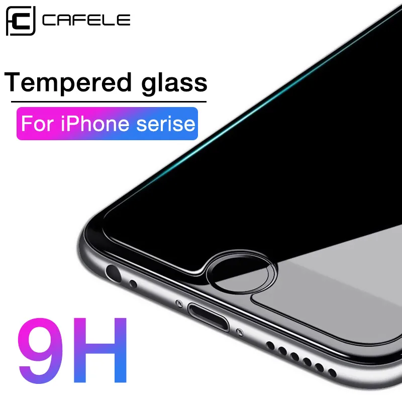 CAFELE HD прозрачное закаленное стекло для iPhone X, 10, 5, 5S, SE, 6, 6 s, 7, 8 Plus, защита экрана 2.5D, защитное стекло, пленка для iPhone 6 s