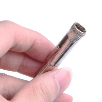 

4x 10mm Diamond Coated Drill Bit Set Marble Tile Glass Hole Saw Cutting Tool New