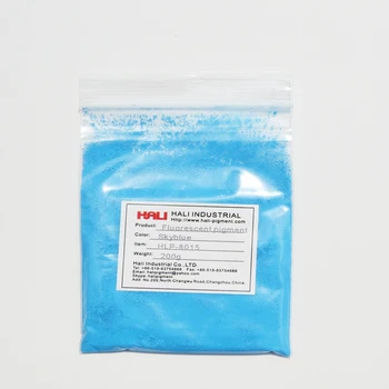 

supply quality fluorescent pigment, neon colors, bright color pigment powder,1lot=200gram HLP-8015 skyblue, free shipping