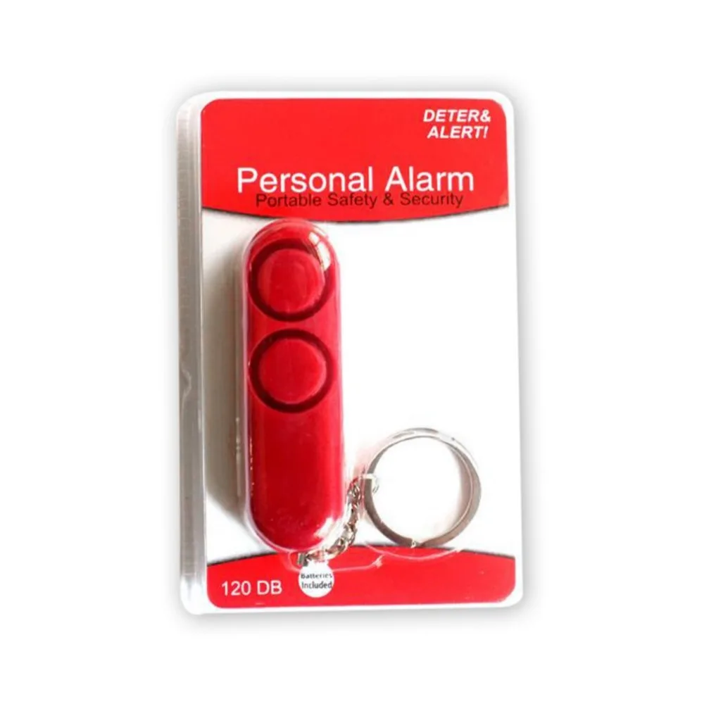 

120dB Personal Alarm Anti-rape Device Dual Speakers Loud Alarm Alert Attack Panic Safety Personal Security Keychain