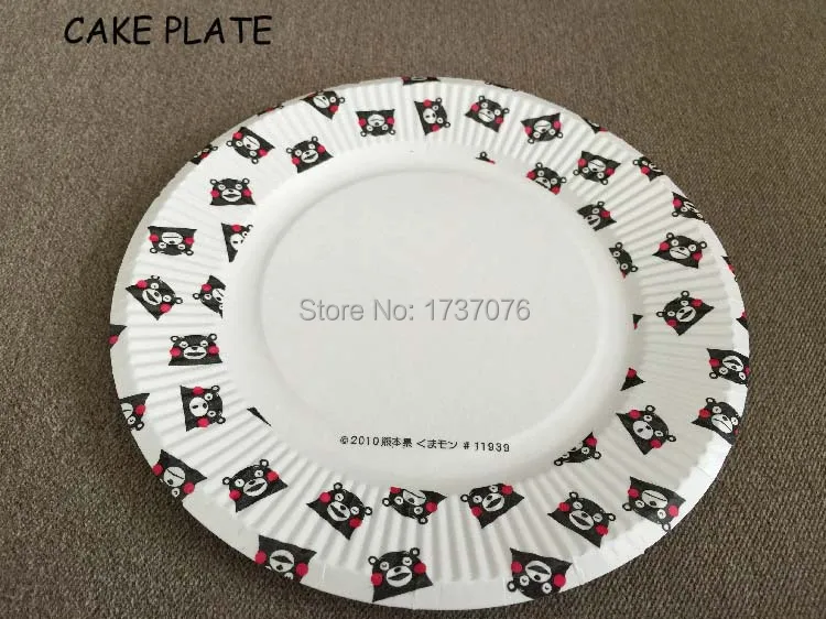 7 inch Disposable pink paper plate  eco-friendly c...