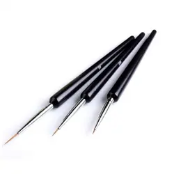 3 шт. нанесение пунктира UV Gel Liner польский Brush Tool nail art Pen 3 шт./компл. nail art pen 3d щетка для ногтей