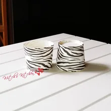 Free shipping classical black white zebra stripe cupcake case big muffin stripe cake cups liners, cupcakes boxes holder supplies