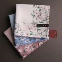 Носовой платок женский впитывающий пот хлопок с принтом сакуры мягкий и тонкий