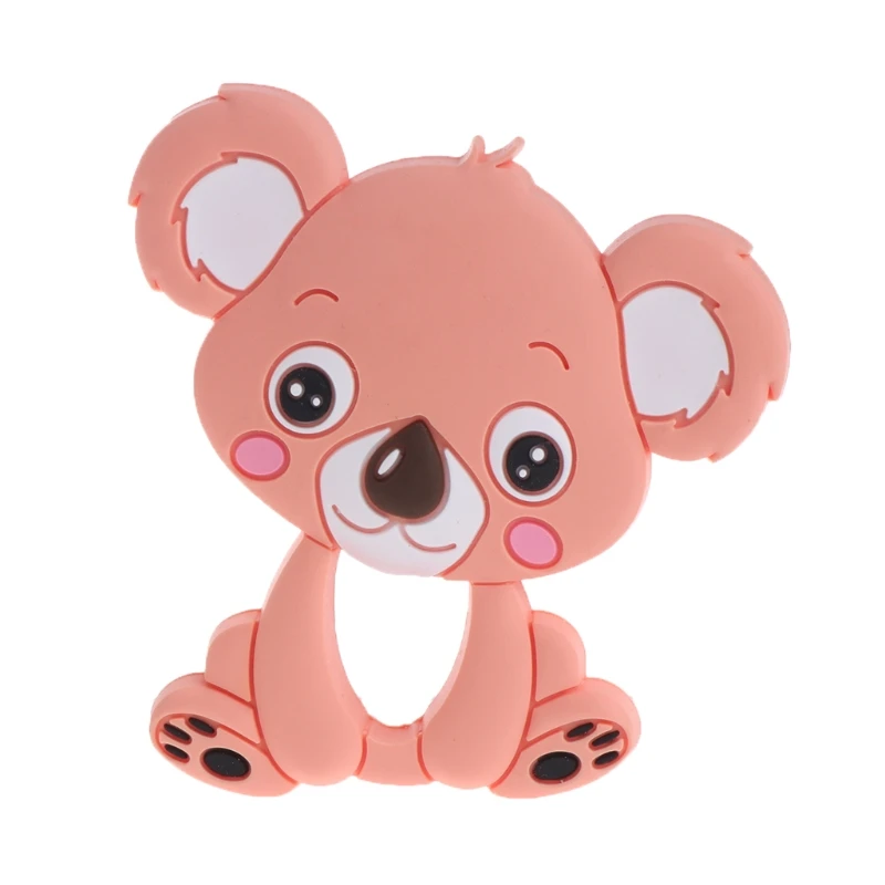 Медведь Детские Прорезыватели Силиконовые Прорезыватели игрушки жевательные Подвески Младенцы Bpa бесплатно Diy ожерелье кулон - Цвет: Оранжевый