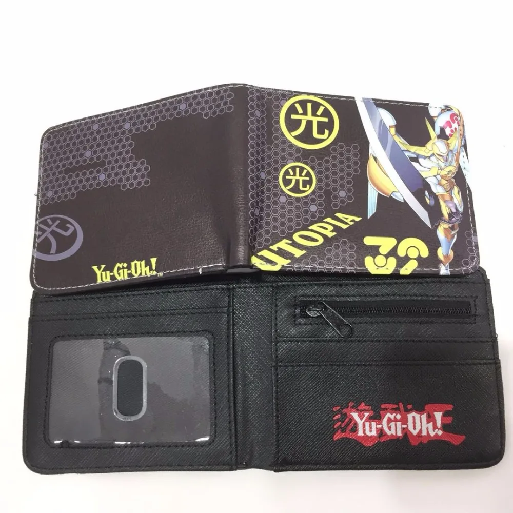 Кошелек Yu Gi Oh Дуэль монстров с логотипом двойной складной кошелек для мальчиков и