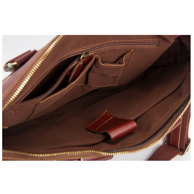 Rockcow 14 ''унисекс Пояса из натуральной кожи Портфели, сумка, сумка для ноутбука 7001r