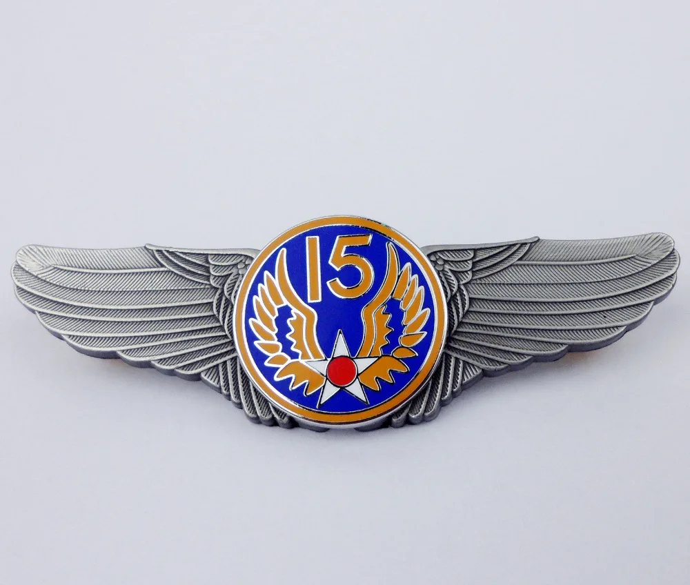 ВВС США Pin 15th Air Force значок Wings Pin Insignia Униформа PIN-код