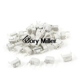 

6mmx3mmx4.3mm Round Push Button 2 Terminal DIP PCB Momentary Tact Switch