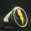 Mens Boys 316L Stainless Steel Cool Lightning Fashion Ring Newest 3