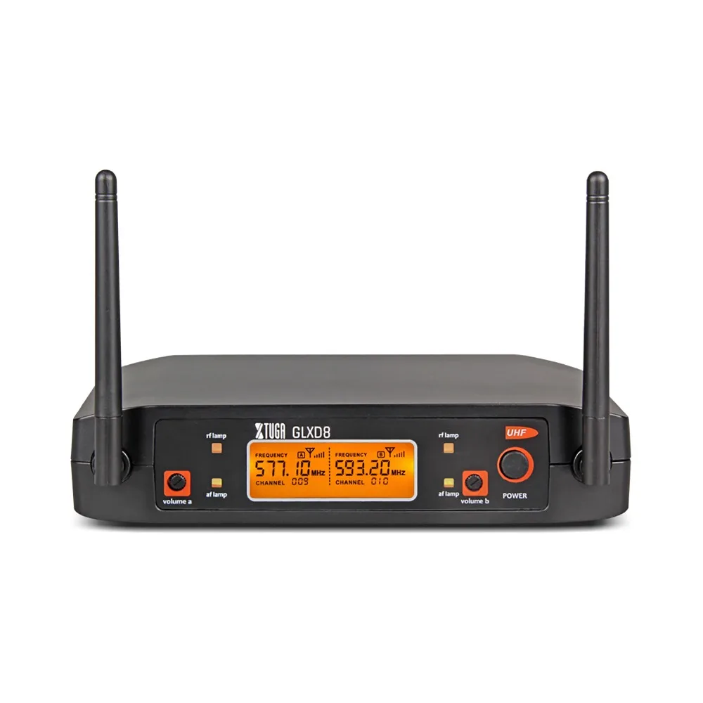 XTUGA GLXD8 портативный UHF микрофон система с чехлом для переноски 1 ручной