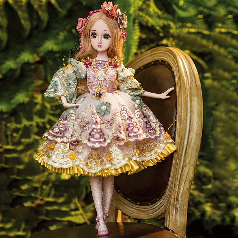 

Girl Toy Simulation Variety Model Dress Up Wedding Princess Doll Set Gift Box