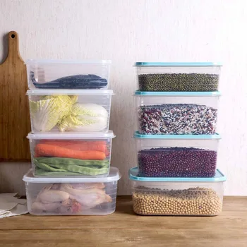 

OTHERHOUSE Kitchen Containers Food Storage Container Refrigerator Organizer Tea Fruit Grain Food Storage Box Cereal Plastic Case