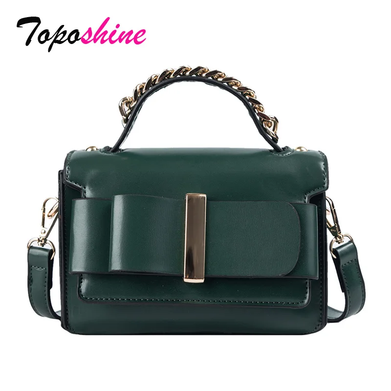 

Toposhine Fashion Personality Ladies Handbags New Solid Color Small Square Bag Casual Wild Shoulder Messenger Bag