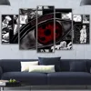 Tableau Sharingan Naruto 5 Modulaire mur Art photos toile HD imprim Anime peinture encadr 5 pi ces Naruto Sharingan