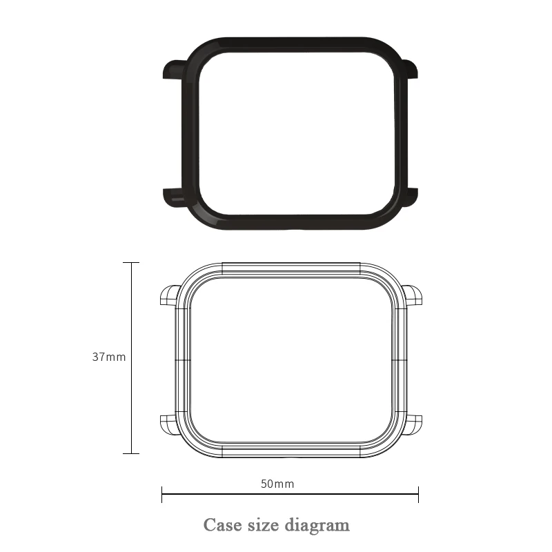 Mijobs чехол для Xiaomi Huami Amazfit Bip BIT Band Браслет умные часы аксессуары Рамка PC протектор Силиконовый ремешок