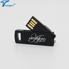 10 шт./лот металлический поворотный мини-водостойкий USB флешка 4 ГБ 8 ГБ 16 ГБ 32 ГБ Memory Stick Pendrive с Логотипом гравировка для рекламных