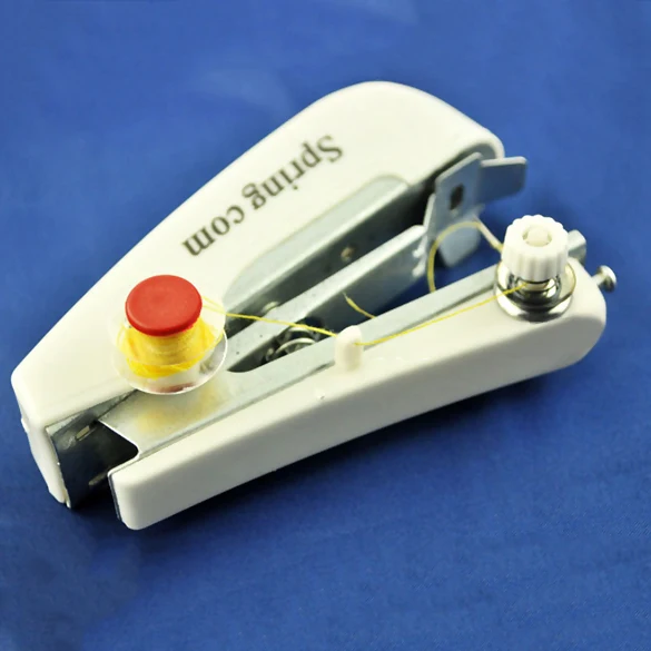 

Free Shipping Hot Sale Portable Hand-Held Sewing Machine Mini Clothes Fabric Portable Pocket TY704