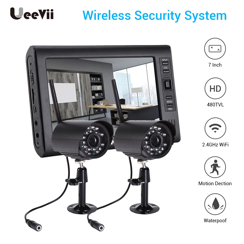 

480P LCD Monitor POE NVR Kit CCTV System IR night vision Outdoor Home Security IP Camera P2P Video Surveillance System Set