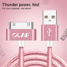 

OLAF USB Cable for iPhone 4 s 4s 3GS iPad 2 3 iPod Nano touch Fast Charging 30 Pin Original Charge adapter Charger Data Cable