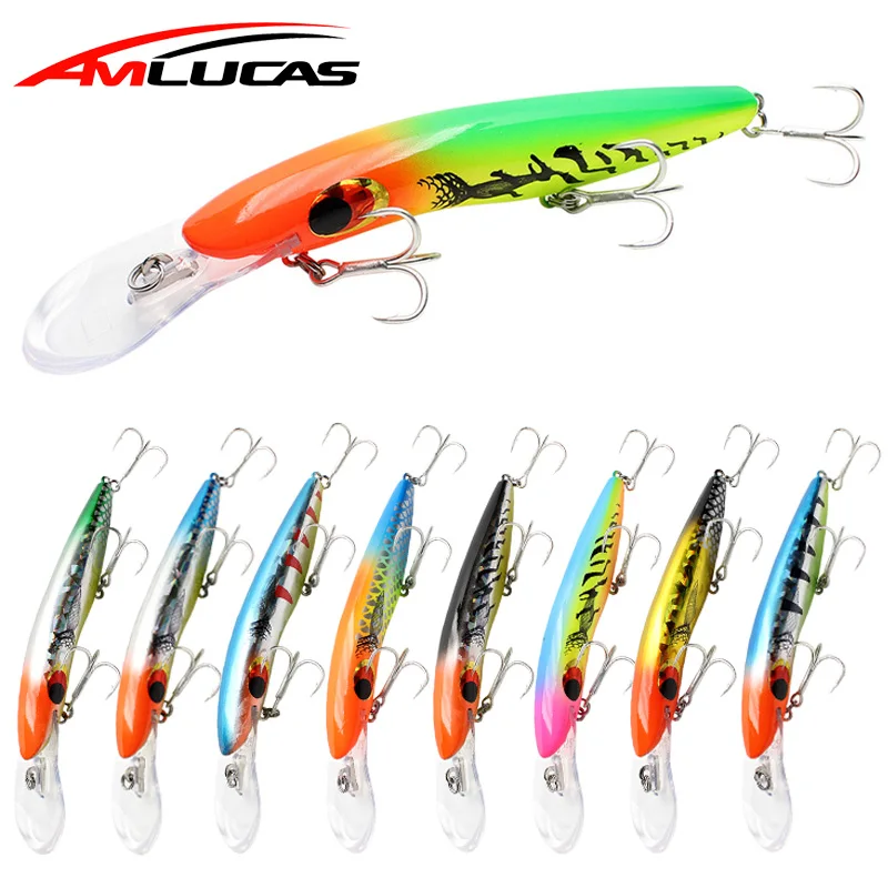 Amlucas новая Рыболовная Приманка Minnow 15 5 см 25 г большой воблер воблеры искусственные