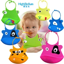 Силиконовые нагрудники для ребенка водонепроницаемые нагрудники, Слюнявчики Силиконовые Слюнявчики для кормления младенцев борфы для детей самостоятельного кормления уход большой размер HB BABY