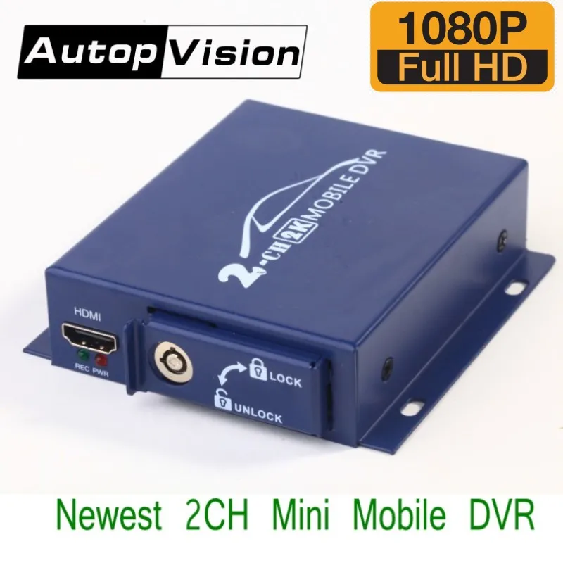  10 pz/lotto HD 1080 P 2CH MINI mobile dvr In Tempo Reale SD Card AHD DVR 2 Canali Video/Audio Input