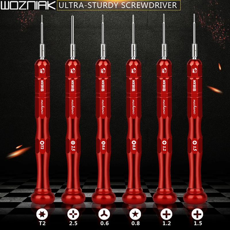 3d-отвертка MECHANIC из авиационного алюминия 0 8 Torx 6 Y-типа 1 2 5 Phillips T2 для ремонта