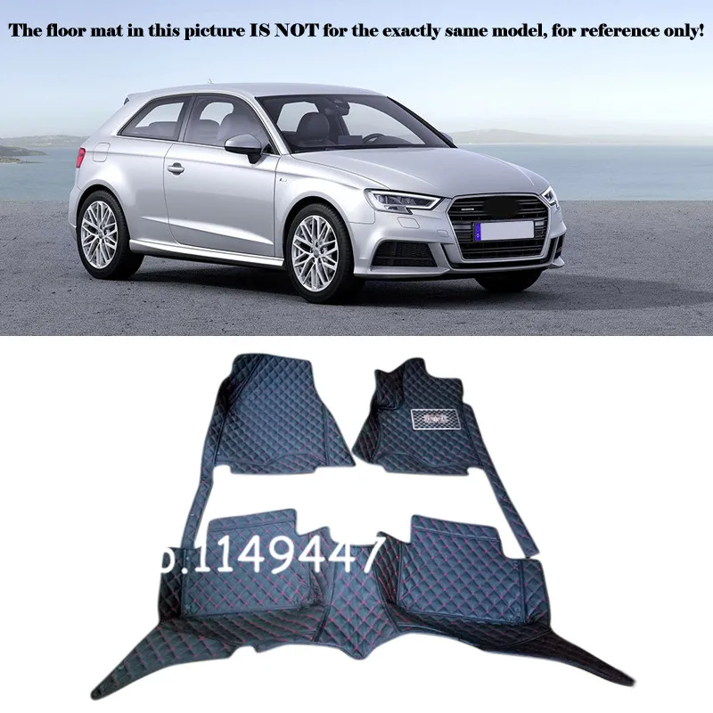 

Car Styling Interior Car Floor Mats & Carpets Pads For Audi A3 8V 2014 2015 2016