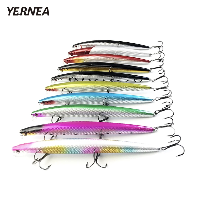 

Yernea Fishing Lure 18cm 25.6g 3D Eyes Lifelike Fishing Hard Lure Crankbait With 3 Hook Fishing Baits Pesca Cebo