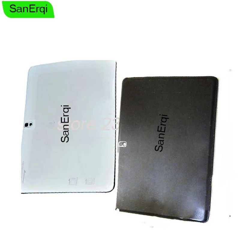 Sanerqi Bianco/Nero Custodia Per Samsung Galaxy Note 10.1 P600 Sm-P600 Dell'Alloggiamento Del Portello Della Batteria