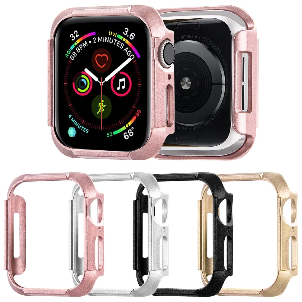 Модный бампер 40 мм 44 для Apple Watch SE Series 6 5 4 чехол легкий тонкий защитный из