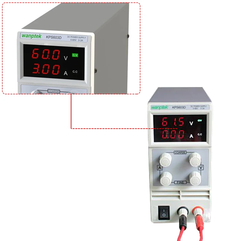 603D регулируемый высокой точности двойной светодиодный дисплей переключатель DC Питание функция защиты от 0-60 V/0-3A 110 V-230 V 0,1 V/0.01A ЕС