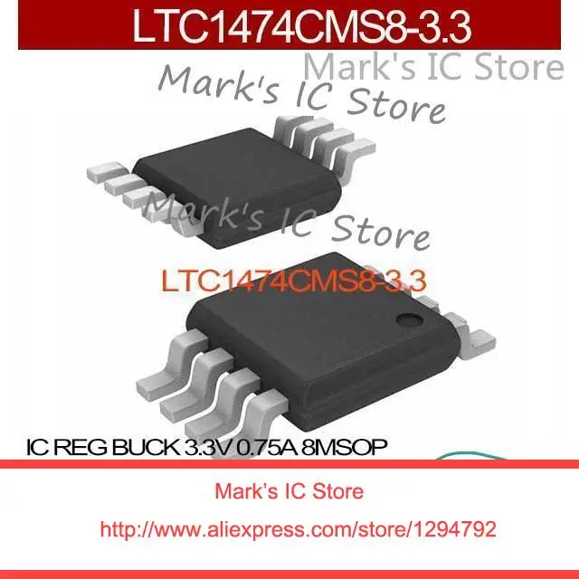 Ltc1474cms8-3.3 IC REG бак 3.3 В 0.75A 8 MSOP LTC1474CMS8-3.3 1474 LTC1474CMS8 LTC1474 LTC1474C LTC1474CM | Электронные