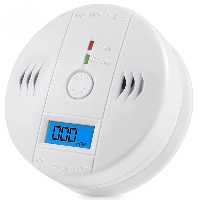 

CO Carbon Monoxide Detector Smart House Security High Sensitive Independent 85dB Warning LCD CO Gas Alarm Sensor For Home