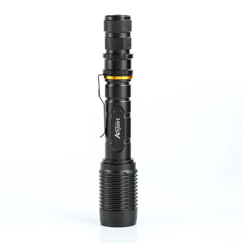 Anjoet Super Bright CREE XM-L2 LED aluminum Flashlights 5 Mode Torch 8000Lumens Zoomable light For 2x18650 batteries charger Anjoet Super Bright CREE XM-L2 LED aluminum Flashlights 5 Mode Torch 8000Lumens Zoomable light For 2x18650 batteries charger