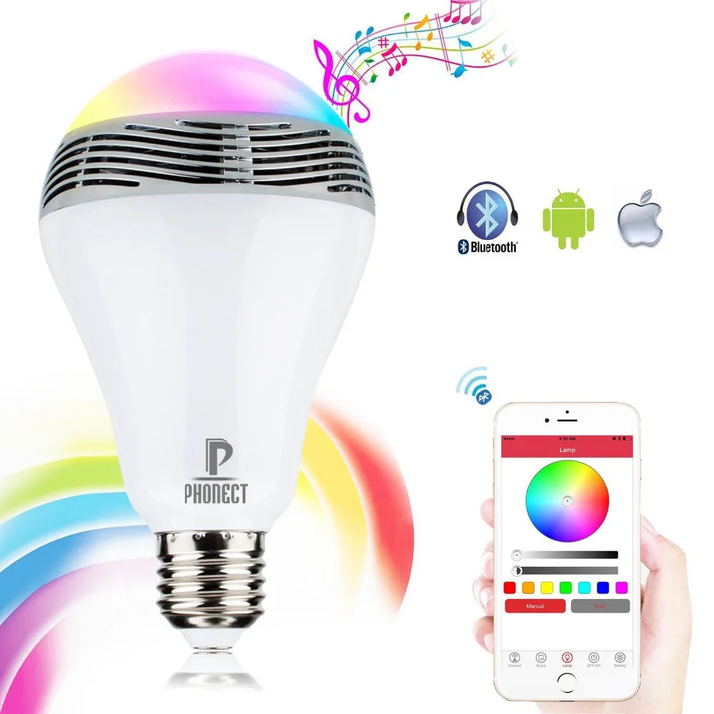 E27 5W led bulb AC220V bluetooth 5730 led lamp wireless music bulb speaker disco noverty led