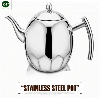 

kettle 1 litre Stainless steel coffee pot induction cooker kettle with filter thickening teapot tea juice pot the teapot
